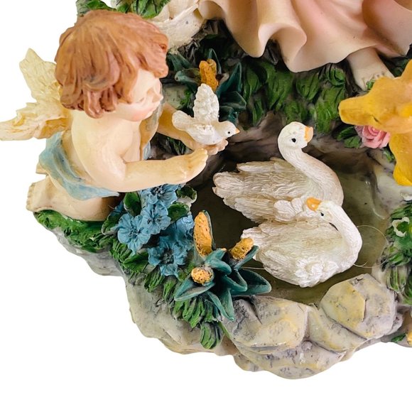 Angel Wildlife Music Box Plays Minuet by Mozart Lighted Vintage 9.5" x 6" - Picture 5 of 11